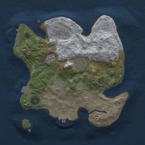 Thumbnail Rust Map: Procedural Map, Size: 2500, Seed: 115470797, 11 Monuments