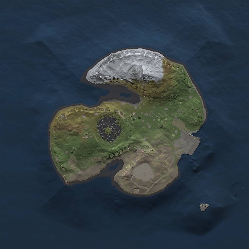 Rust Map: Procedural Map, Size: 1500, Seed: 1592344594, 3 Monuments