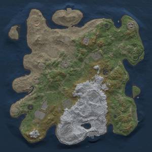 Thumbnail Rust Map: Procedural Map, Size: 3850, Seed: 482427809, 19 Monuments