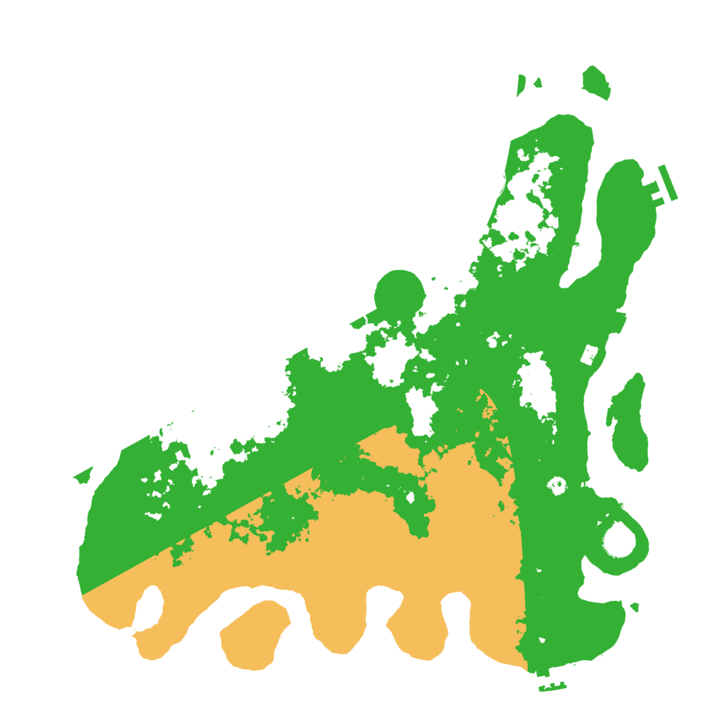 Biome Rust Map: Procedural Map, Size: 3950, Seed: 90465007