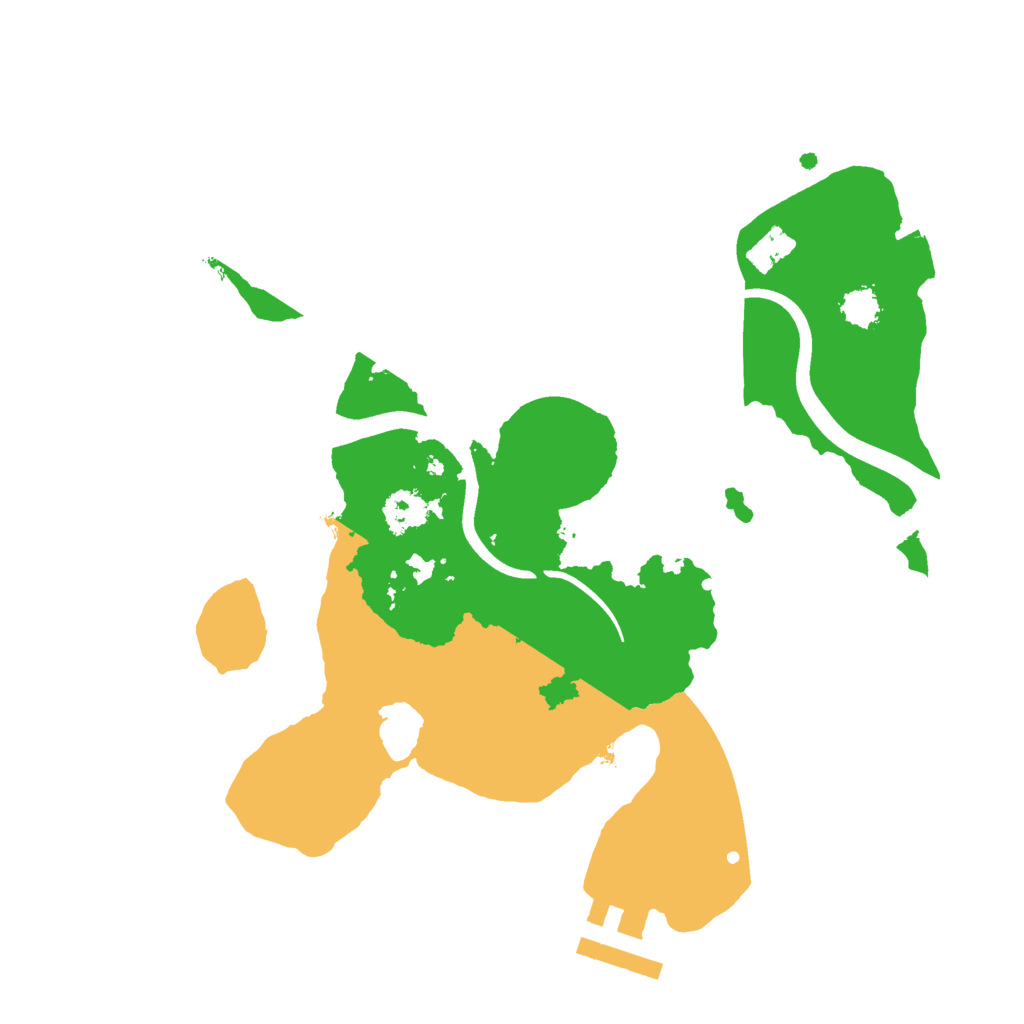 Biome Rust Map: Procedural Map, Size: 2400, Seed: 1926375345