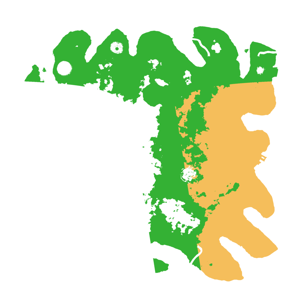 Biome Rust Map: Procedural Map, Size: 3700, Seed: 50367537