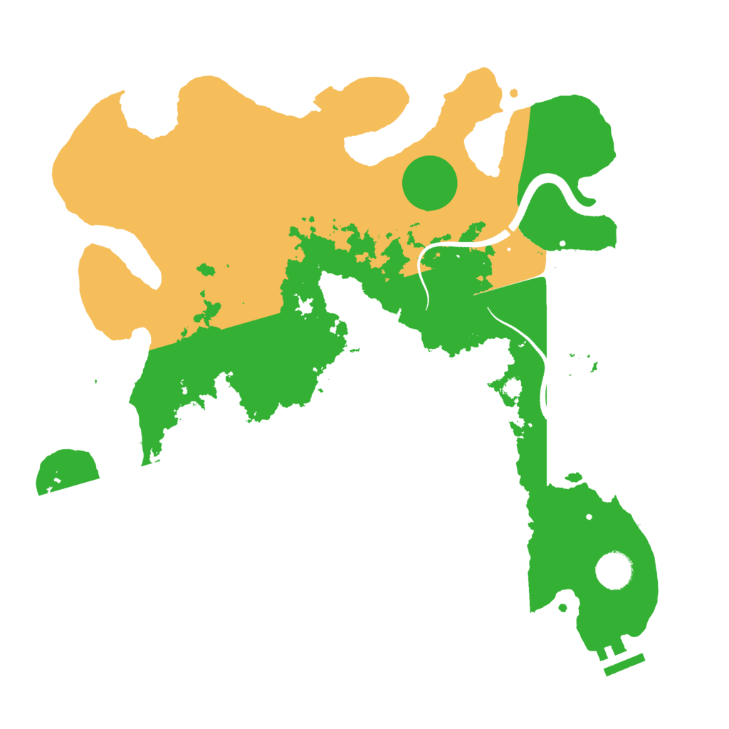 Biome Rust Map: Procedural Map, Size: 3500, Seed: 1118794321