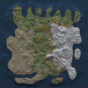 Thumbnail Rust Map: Procedural Map, Size: 4000, Seed: 175779282, 18 Monuments