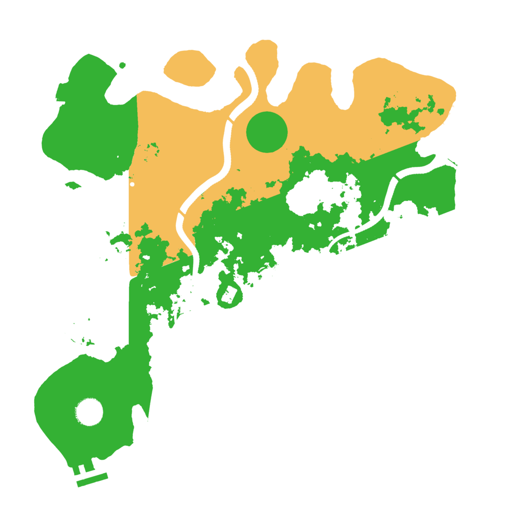 Biome Rust Map: Procedural Map, Size: 3300, Seed: 997772869