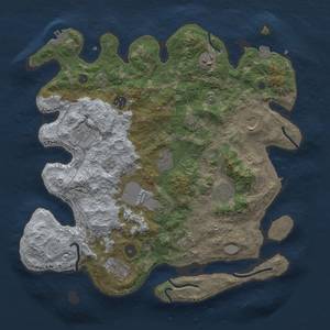 Thumbnail Rust Map: Procedural Map, Size: 3800, Seed: 7586499, 18 Monuments