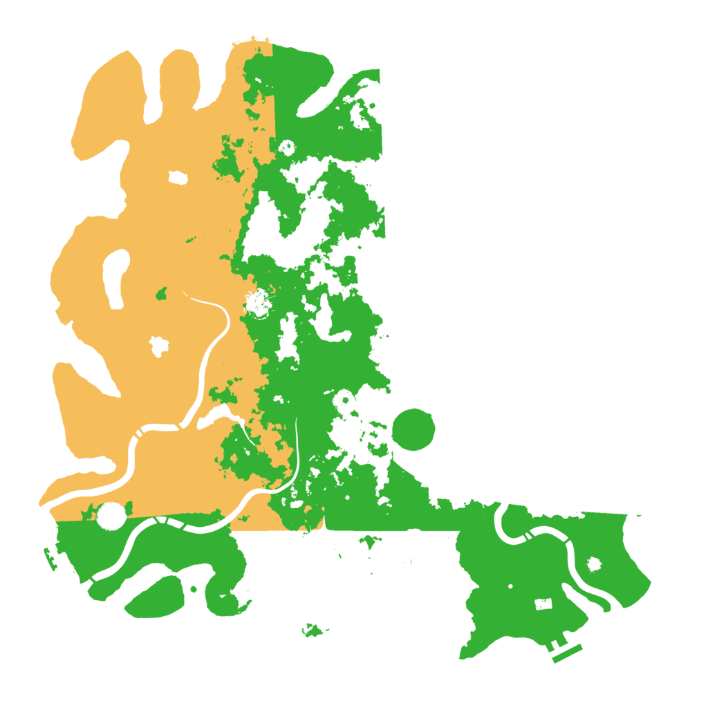 Biome Rust Map: Procedural Map, Size: 4500, Seed: 826347869