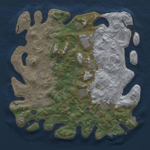 Thumbnail Rust Map: Procedural Map, Size: 4500, Seed: 826347869, 19 Monuments
