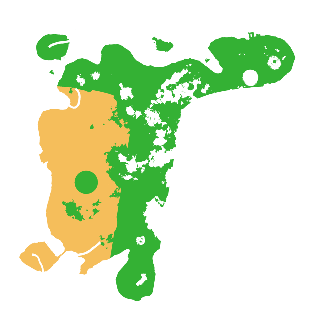 Biome Rust Map: Procedural Map, Size: 3600, Seed: 22303