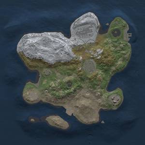 Thumbnail Rust Map: Procedural Map, Size: 2550, Seed: 1779362581, 10 Monuments