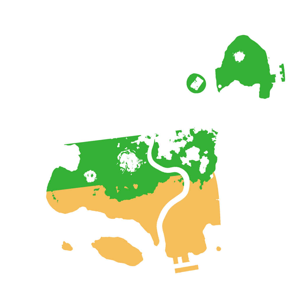 Biome Rust Map: Procedural Map, Size: 2550, Seed: 1779362581