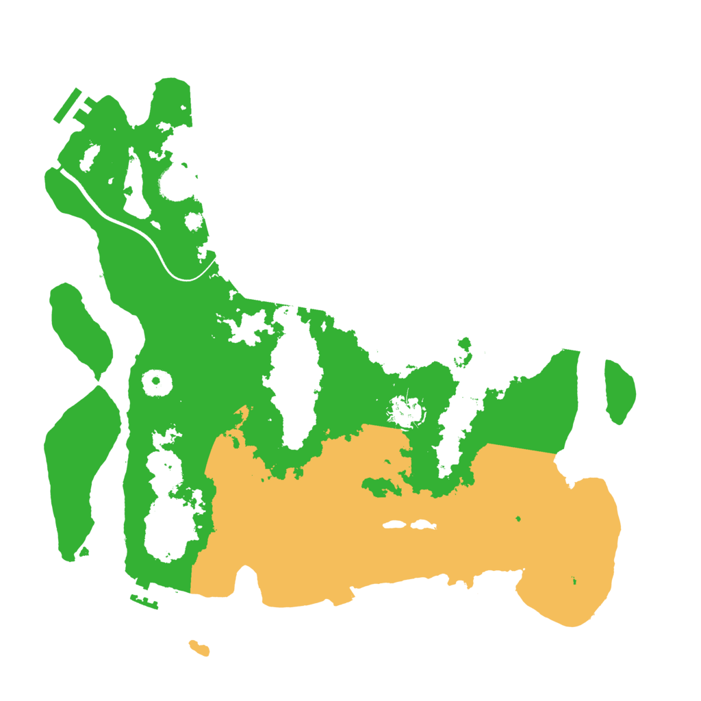 Biome Rust Map: Procedural Map, Size: 3600, Seed: 920008514