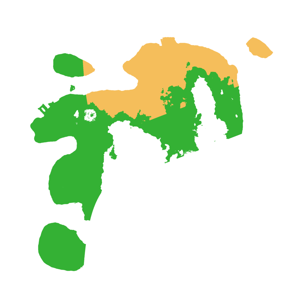 Biome Rust Map: Procedural Map, Size: 2500, Seed: 473410062