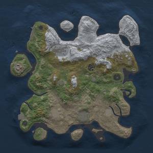 Thumbnail Rust Map: Procedural Map, Size: 3250, Seed: 377648196, 13 Monuments