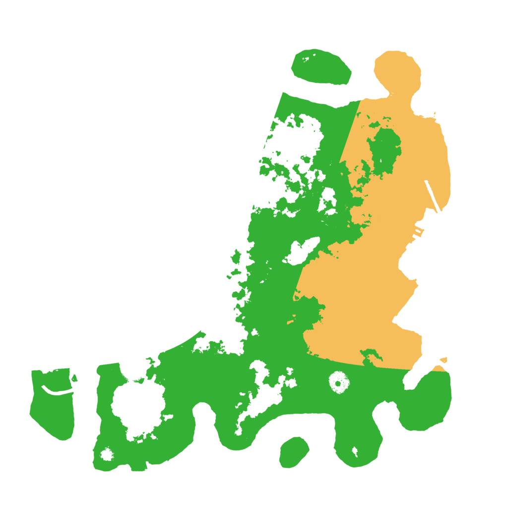 Biome Rust Map: Procedural Map, Size: 3700, Seed: 91729