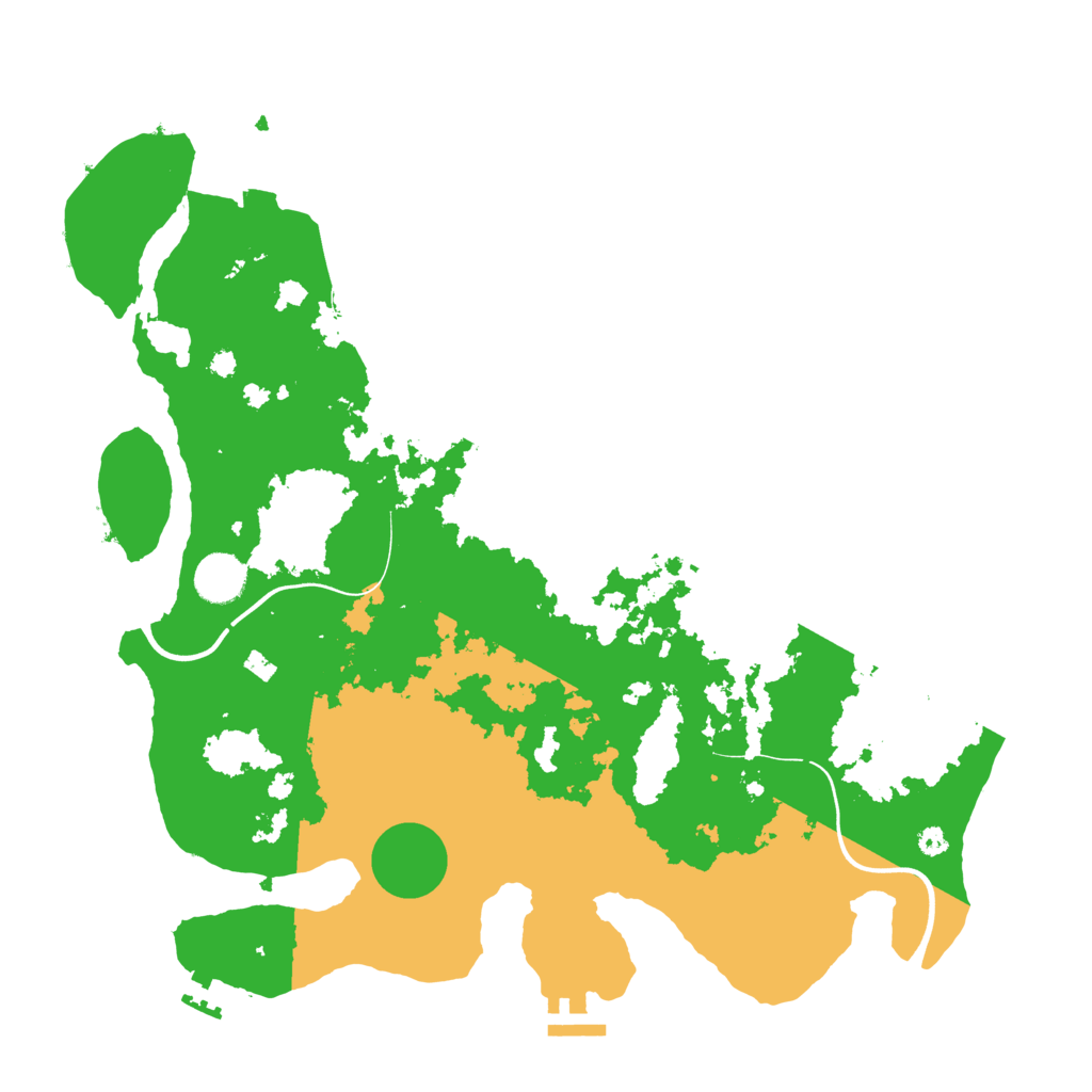 Biome Rust Map: Procedural Map, Size: 3800, Seed: 37755277