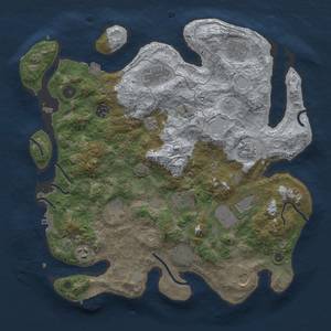 Thumbnail Rust Map: Procedural Map, Size: 3800, Seed: 37755277, 19 Monuments