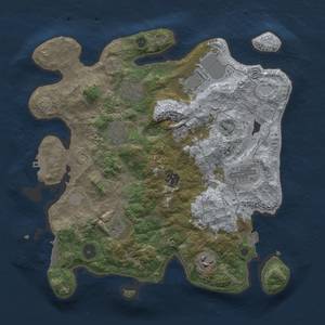 Thumbnail Rust Map: Procedural Map, Size: 3500, Seed: 1996579276, 16 Monuments