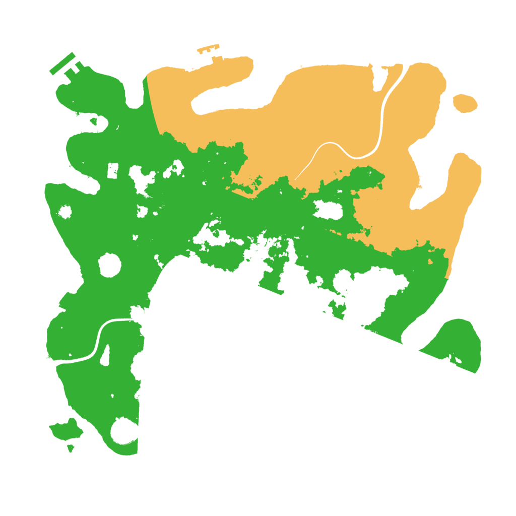 Biome Rust Map: Procedural Map, Size: 3500, Seed: 124542189