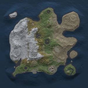 Thumbnail Rust Map: Procedural Map, Size: 2500, Seed: 232886609, 8 Monuments