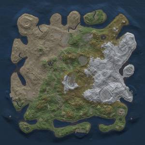 Thumbnail Rust Map: Procedural Map, Size: 4000, Seed: 2099039566, 19 Monuments