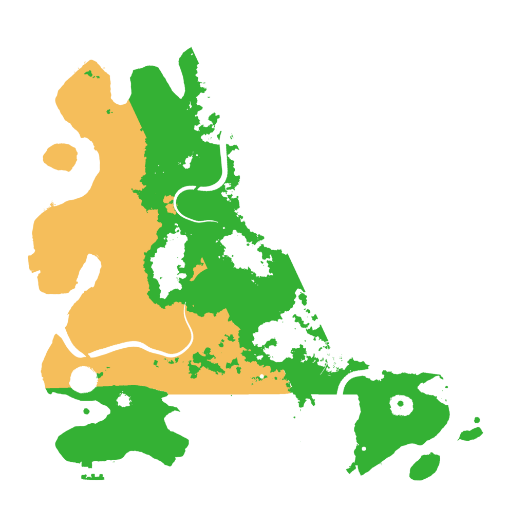 Biome Rust Map: Procedural Map, Size: 3500, Seed: 630657682