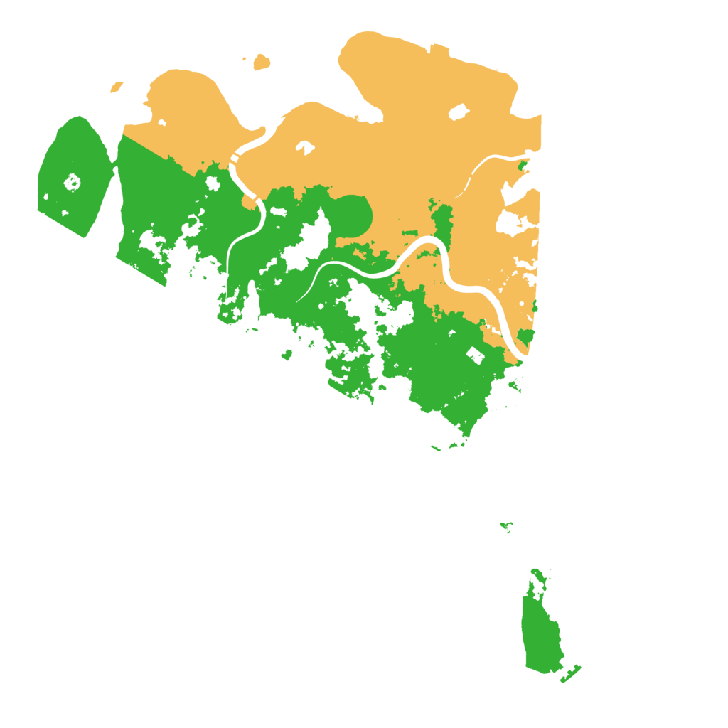 Biome Rust Map: Procedural Map, Size: 4500, Seed: 735580521
