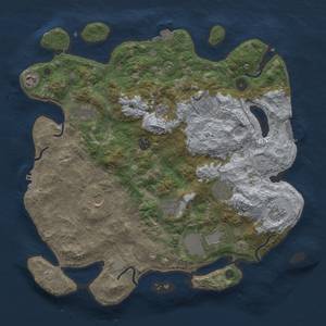 Thumbnail Rust Map: Procedural Map, Size: 4000, Seed: 2933, 18 Monuments