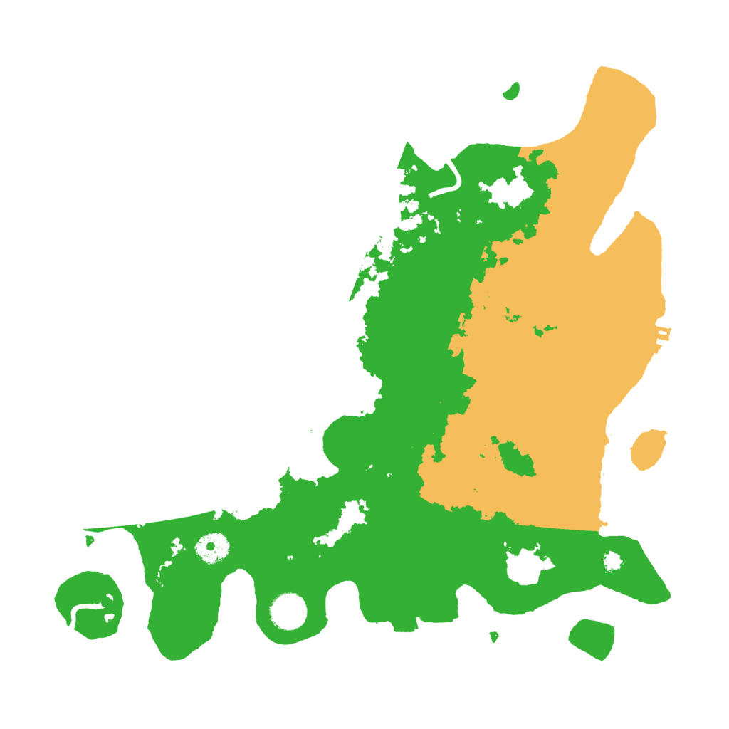 Biome Rust Map: Procedural Map, Size: 3500, Seed: 190089418