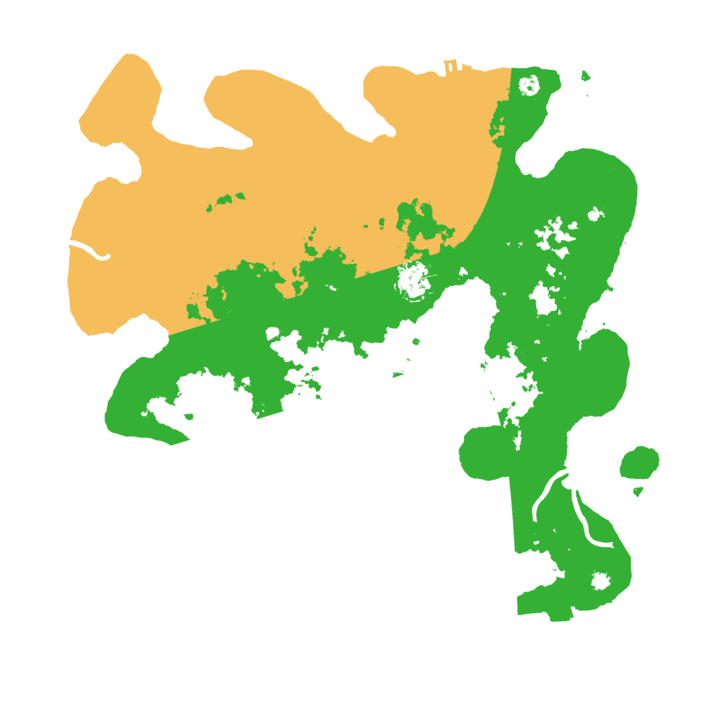 Biome Rust Map: Procedural Map, Size: 3500, Seed: 1416350470