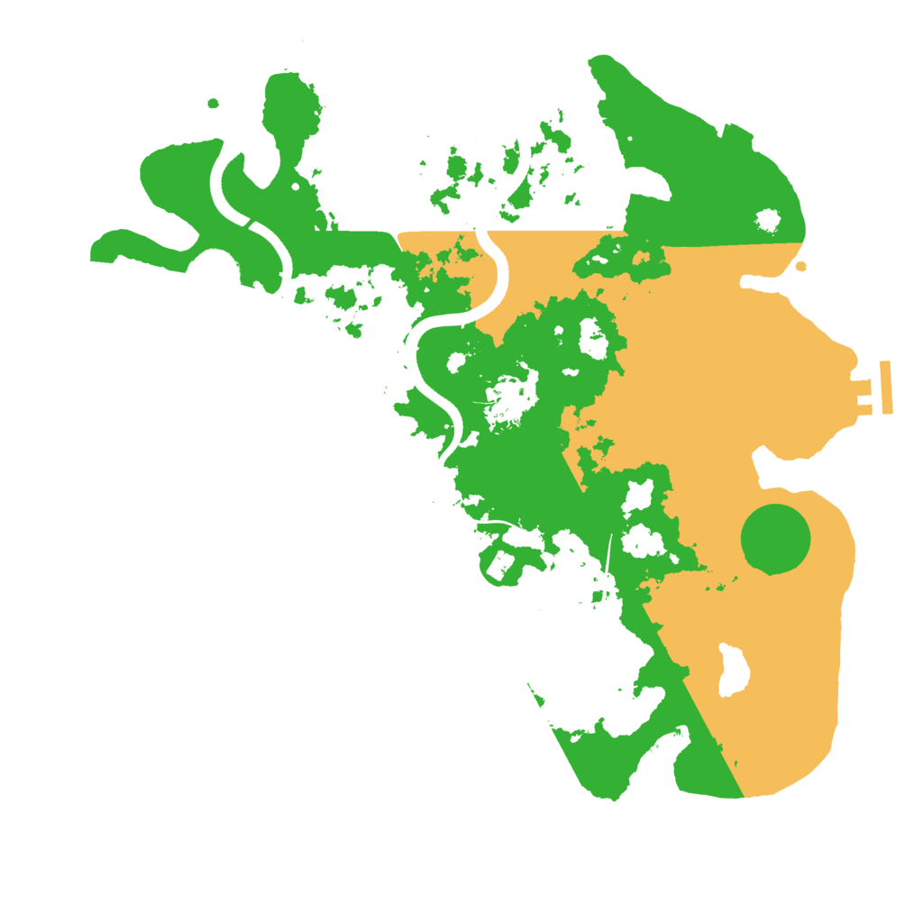 Biome Rust Map: Procedural Map, Size: 3500, Seed: 1886319606