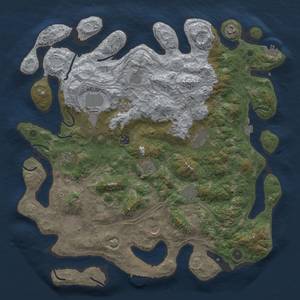 Thumbnail Rust Map: Procedural Map, Size: 4500, Seed: 1563008911, 19 Monuments