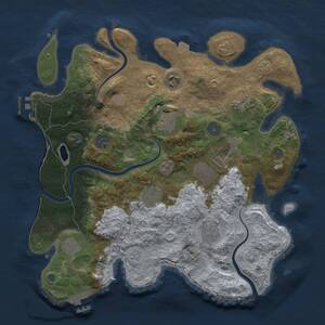 Thumbnail Rust Map: Procedural Map, Size: 3500, Seed: 1403178700, 16 Monuments