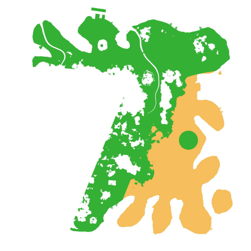Biome Rust Map: Procedural Map, Size: 3500, Seed: 1370078624