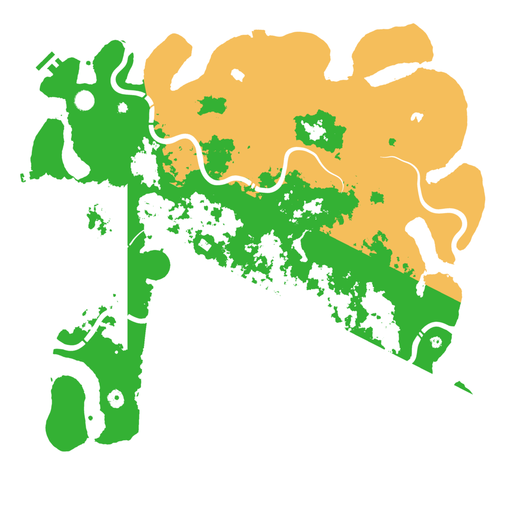 Biome Rust Map: Procedural Map, Size: 4500, Seed: 343376778