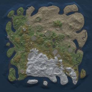 Thumbnail Rust Map: Procedural Map, Size: 4500, Seed: 343376778, 19 Monuments