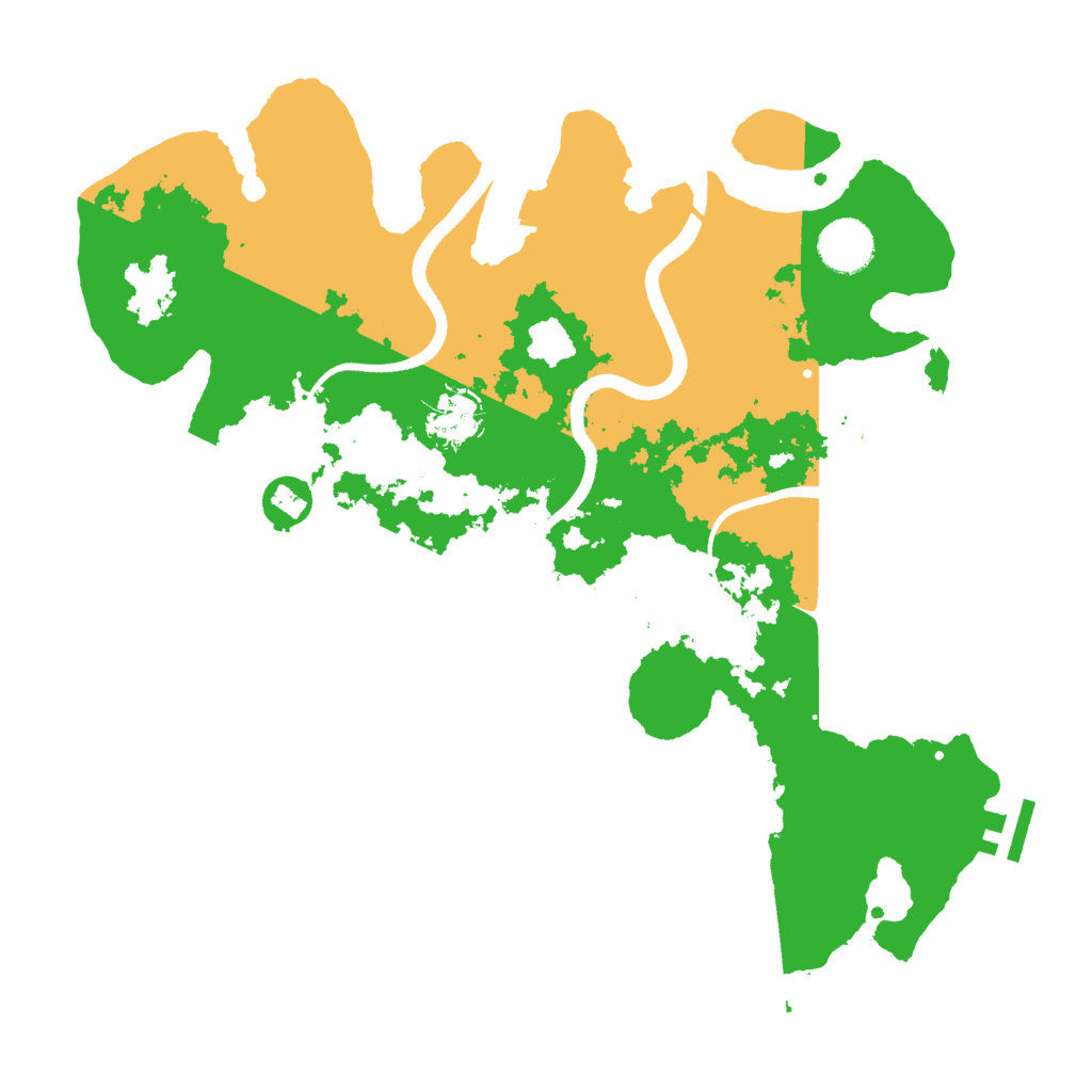 Biome Rust Map: Procedural Map, Size: 3500, Seed: 966615316