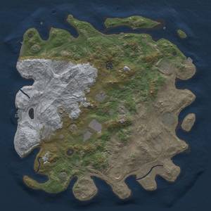 Thumbnail Rust Map: Procedural Map, Size: 4250, Seed: 1497732731, 19 Monuments