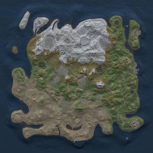 Thumbnail Rust Map: Procedural Map, Size: 3750, Seed: 1989293932, 18 Monuments