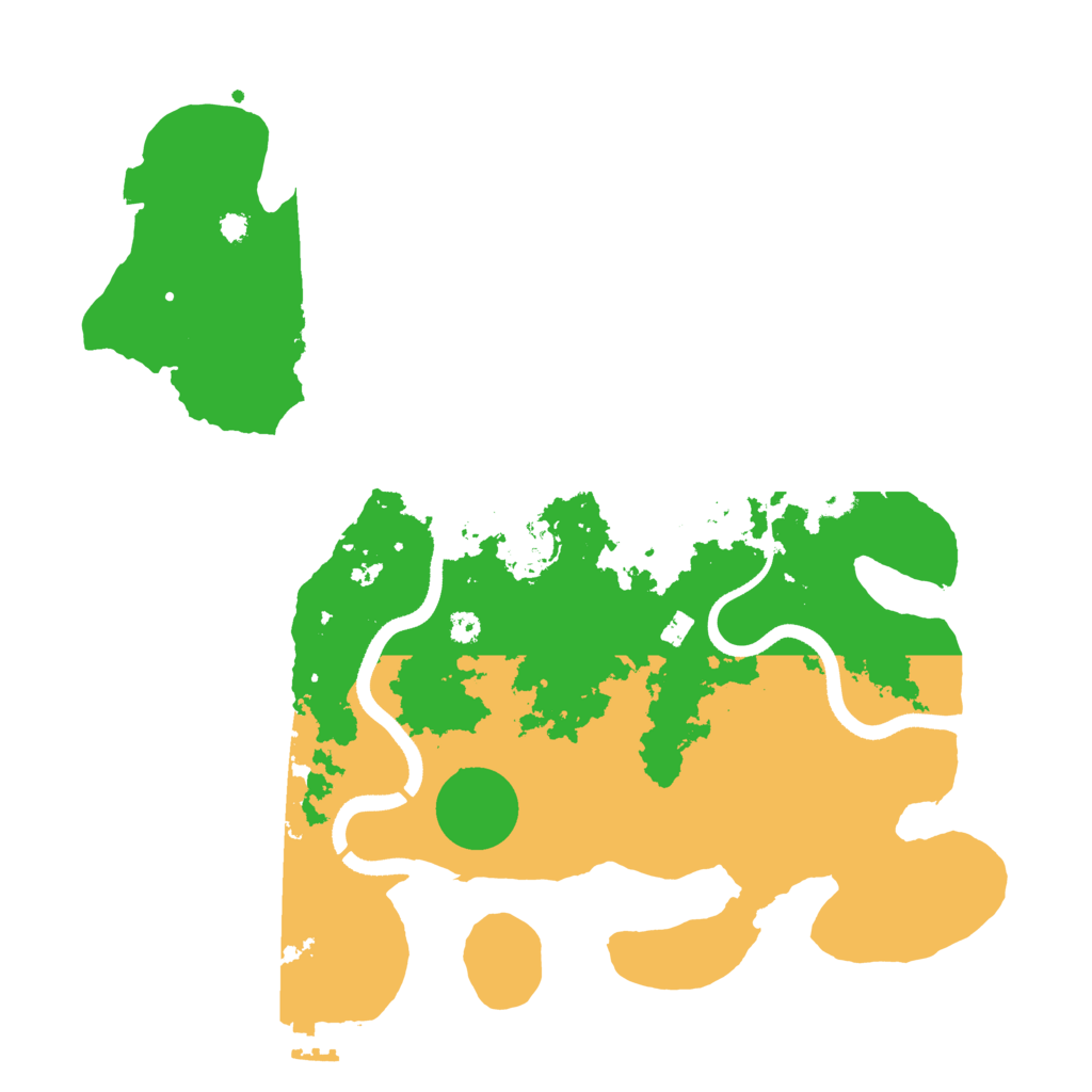 Biome Rust Map: Procedural Map, Size: 3500, Seed: 2030051860