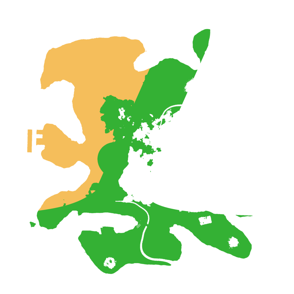 Biome Rust Map: Procedural Map, Size: 2600, Seed: 894572