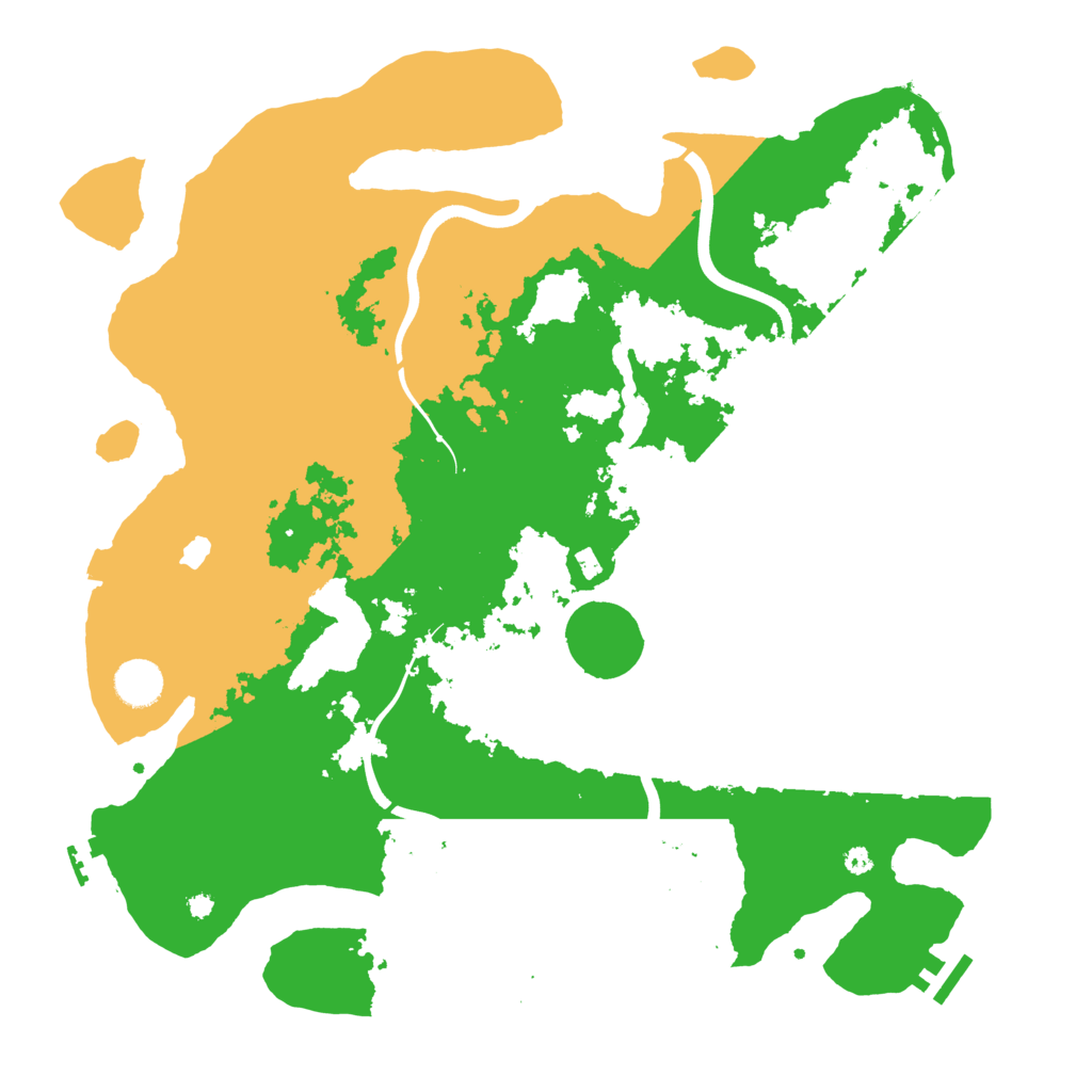 Biome Rust Map: Procedural Map, Size: 4000, Seed: 43579