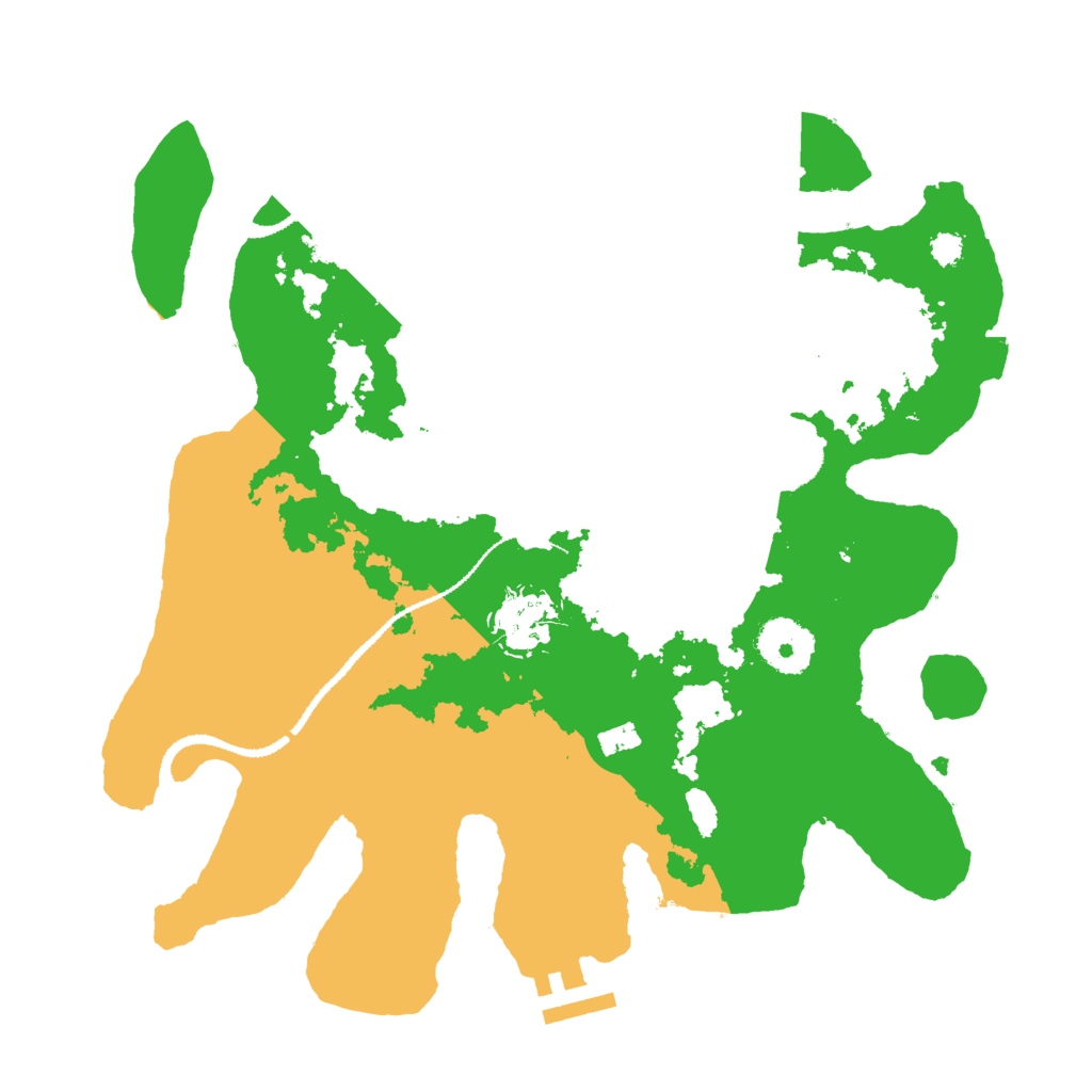 Biome Rust Map: Procedural Map, Size: 3000, Seed: 1524584418