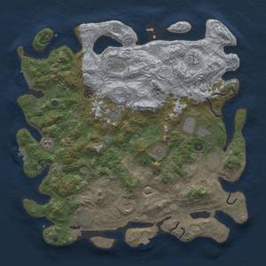 Thumbnail Rust Map: Procedural Map, Size: 4500, Seed: 1541010686, 19 Monuments