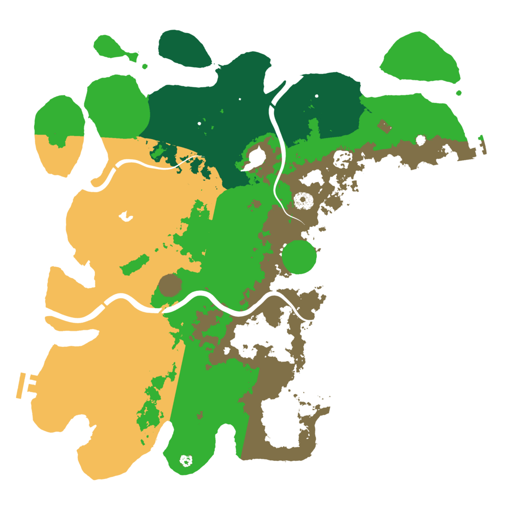 Biome Rust Map: Procedural Map, Size: 4000, Seed: 564439