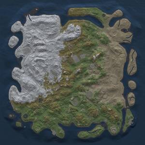 Thumbnail Rust Map: Procedural Map, Size: 4800, Seed: 115608599, 19 Monuments
