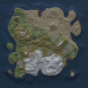 Thumbnail Rust Map: Procedural Map, Size: 3500, Seed: 1937241977, 16 Monuments