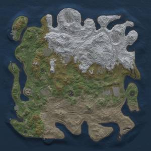 Thumbnail Rust Map: Procedural Map, Size: 4250, Seed: 1318509518, 19 Monuments