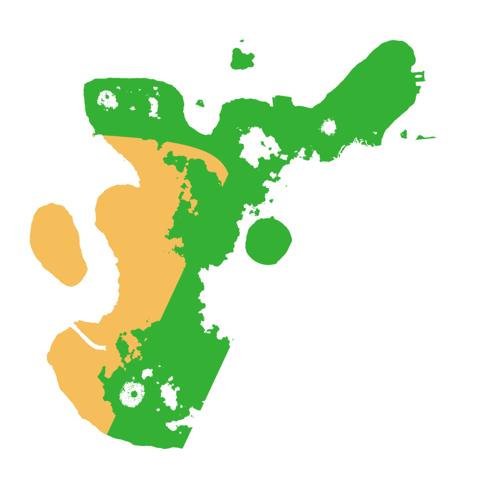 Biome Rust Map: Procedural Map, Size: 3000, Seed: 10212