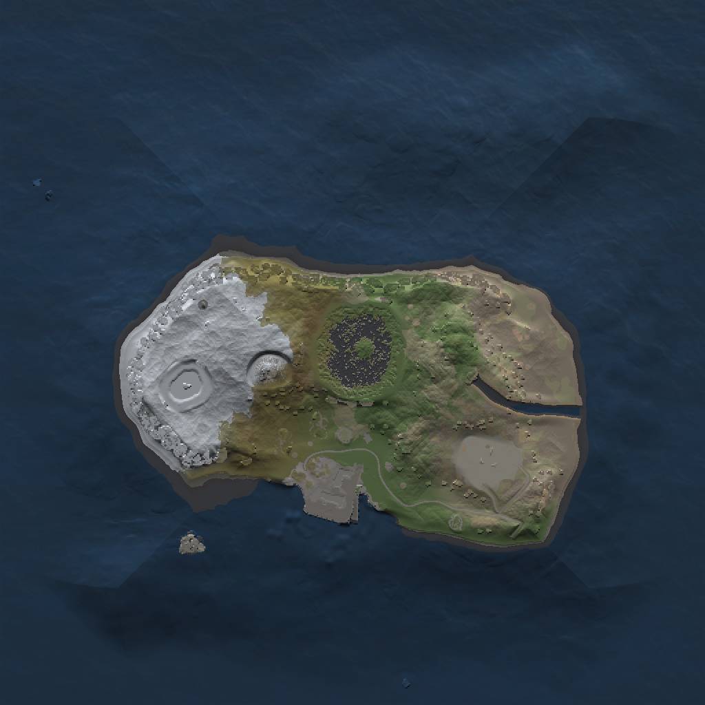 Rust Map: Procedural Map, Size: 1500, Seed: 1657236408, 3 Monuments